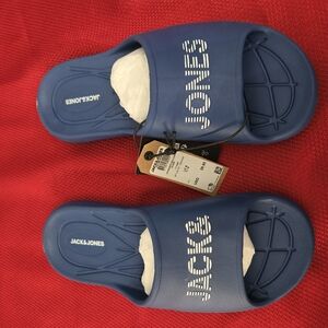 Jack & Jones Navy Slide Sandals